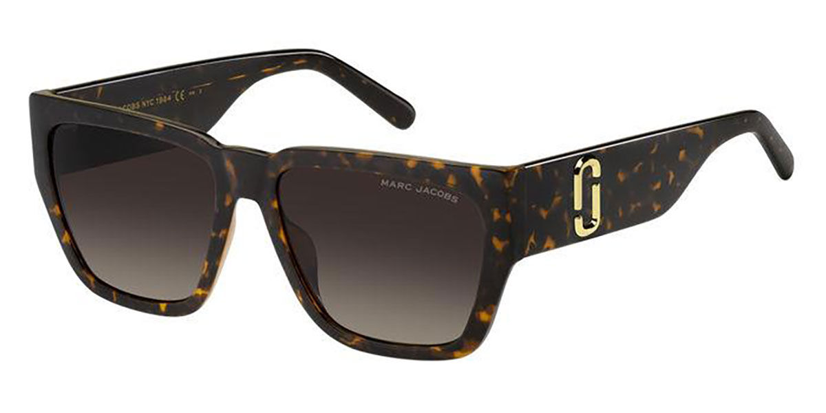 Marc Jacobs MARC 646/S 086/HA Square Tortoise Sunglasses ...