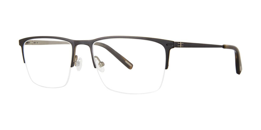 Jhane Barnes Partial Black Rectangle Black Eyeglasses | SmartBuyGlasses MY